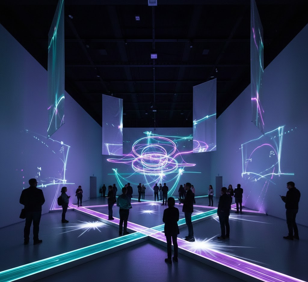 Interactive light sculpture